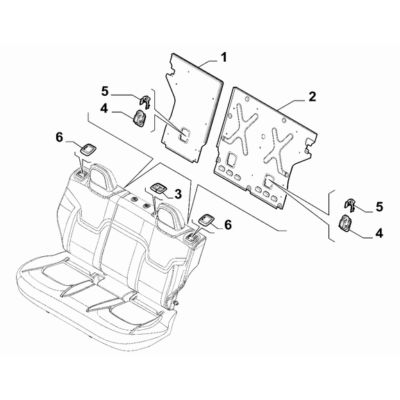 Jeep Renegade 2015-Present Rear Seat Ornament