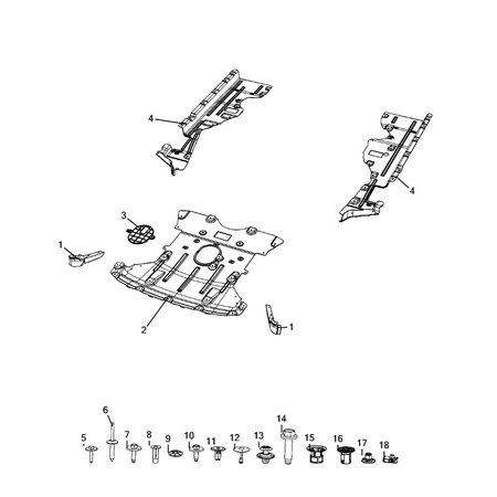 Jeep Grand Cherokee 2021-Present Under Body Protection Nut