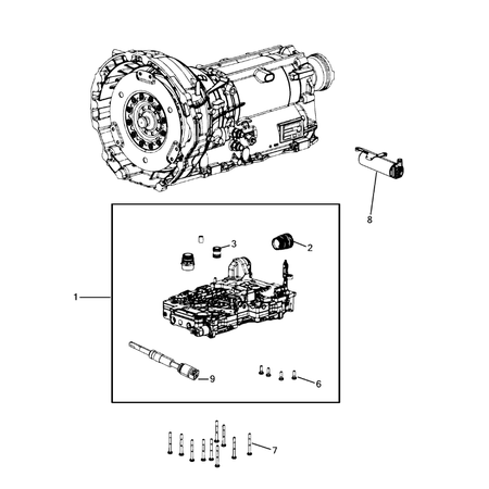 Jeep Grand Cherokee 2011-2020 Valve Body, Accumulator, Solenoid And Parking Sprag Remanufactured Valve Unit