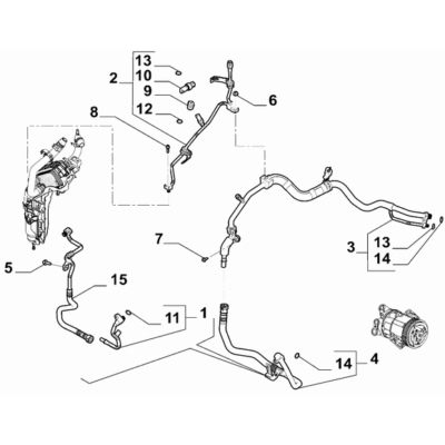 Jeep Renegade 2015-Present Ventilation And Heating Hose