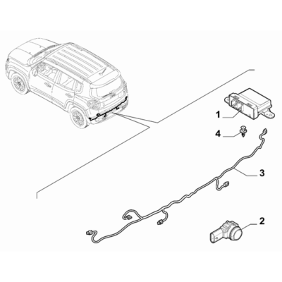 Jeep Renegade 2015-Present Signalling Devices Cable Harness