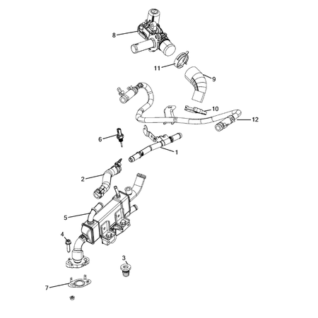 Jeep Grand Cherokee 2011-2020 Egr Cooling System Screw