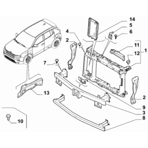 Jeep Wrangler 2018-Present Front Bumper And Fascia Front Bumper