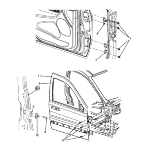 Jeep Grand Cherokee 2011-2020 Front Door Nut