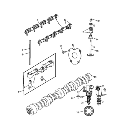 Jeep Grand Cherokee 2021-Present Camshaft And Valve Rocker