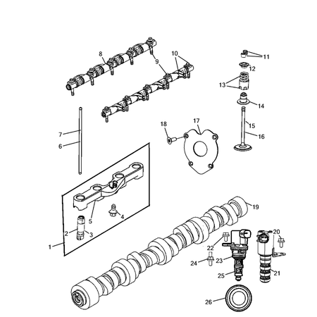 Jeep Grand Cherokee 2021-Present Camshaft And Valve Tappet