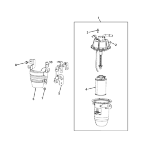 Jeep Compass 2017-Present Vacuum Canister/Leak Detection Pump Vapor Trap