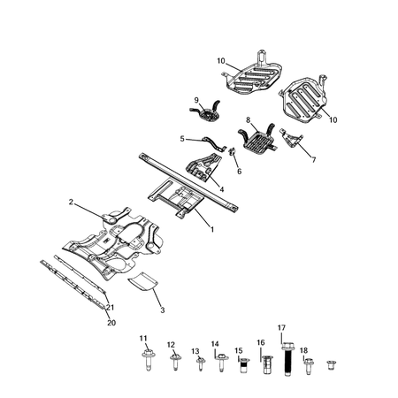Jeep Grand Cherokee 2021-Present Under Body Protection Plate