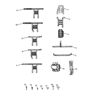 Jeep Wrangler 2018-Present Under Body Protection Screw