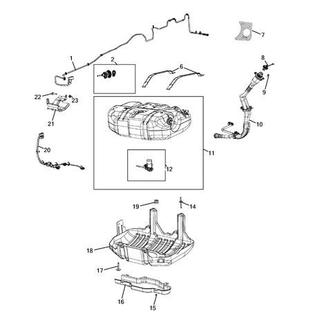 Jeep Grand Cherokee 2011-2020 Diesel Exhaust Fluid System Screw