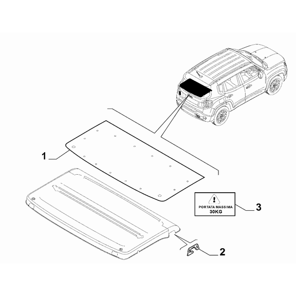 Jeep Renegade 2015-Present Interior Trim Reinforcement