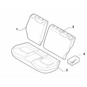 Jeep Renegade 2015-Present Rear Seat Lining Back Lining