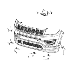 Jeep Compass 2017-Present Park Assist Moulding