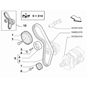 Jeep Compass 2017-Present Crankshaft, Piston, Drive Plate, Flywheel, And Damper Big End Shells