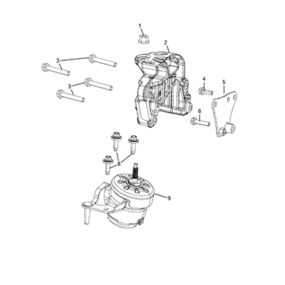 Jeep Wrangler 2018-Present Engine Mounting Screw And Washerassy