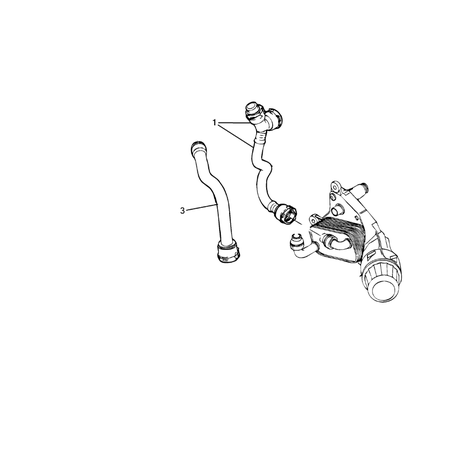 Jeep Compass 2017-Present Engine Oil Cooler Pipe