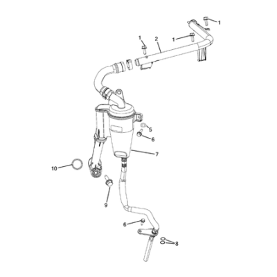 Jeep Compass 2017-Present Crankcase Ventilation Vent Pipe