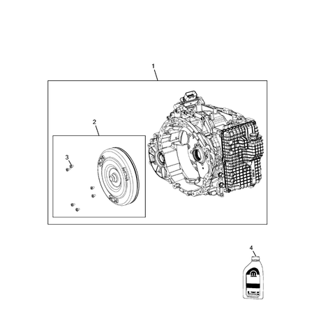 Jeep Cherokee 2014-2018 Automatic Transmission / Transaxle And Torque Converter Torque Converter