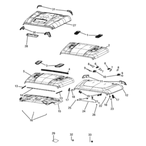 Jeep Wrangler 2018-Present Hood And Hood Release Seal Gasket