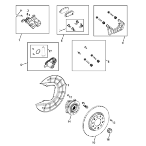 Jeep Cherokee 2014-2018 Rear Brakes Actuator