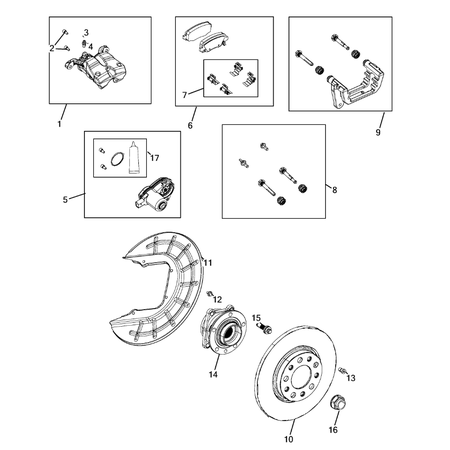 Jeep Cherokee 2014-2018 Rear Brakes Screw