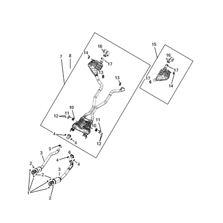 Jeep Grand Cherokee 2011-2020 Exhaust System Auxiliary Silencer
