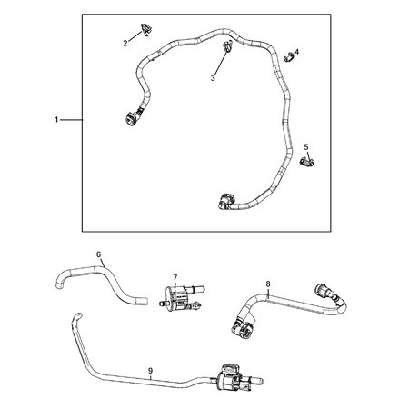 Jeep Grand Cherokee 2021-Present Emission Harness Clip