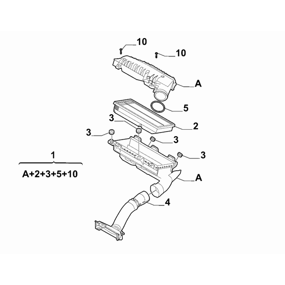 Jeep Avenger 2023-Present Air Cleaner And Ducts Screw