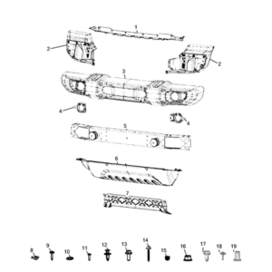 Jeep Renegade 2015-Present Accesory For Panels Rear Door Ornament