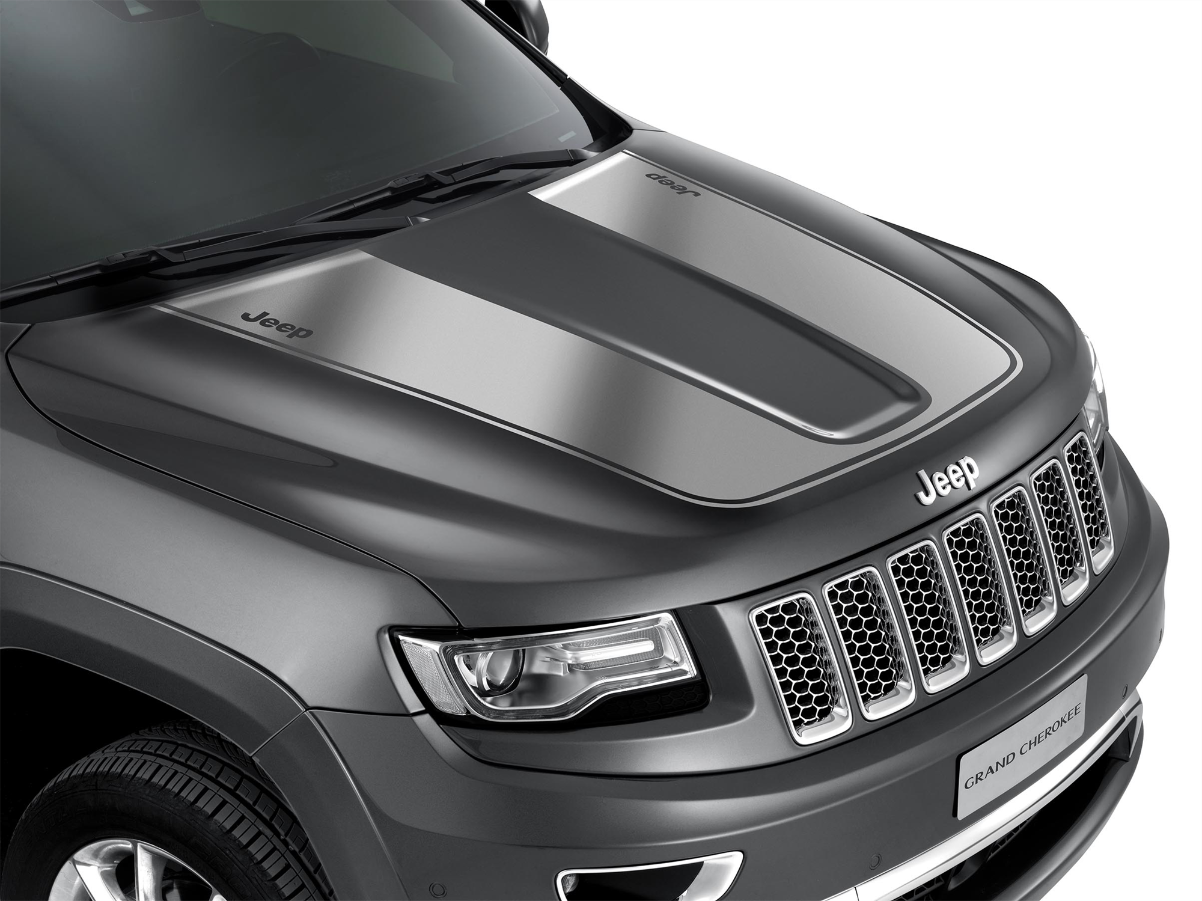 Grand Cherokee 2011-2020 Hood Decal – Matt Silver