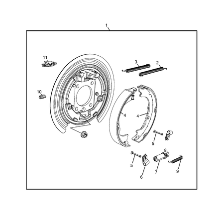 Jeep Grand Cherokee 2011-2020 Rear Brake Spring