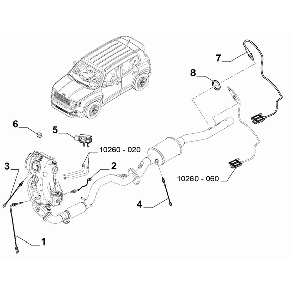 Jeep Renegade 2015-Present Anti-Pollution System Plane Washer