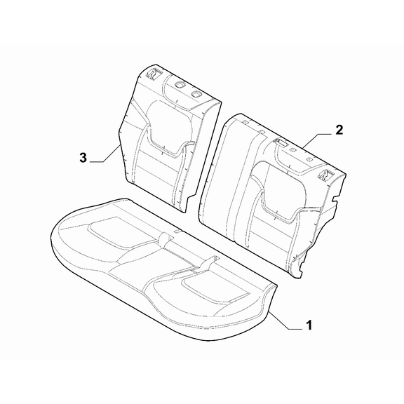 Jeep Renegade 2015-Present Rear Seat Padding