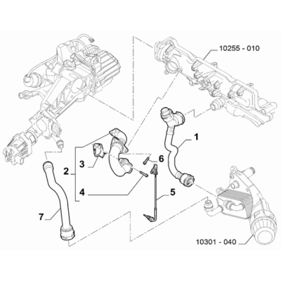 Jeep Renegade 2015-Present Exhaust Gas Control Device Pipe