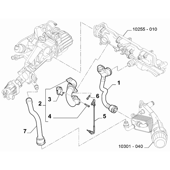 Jeep Renegade 2015-Present Exhaust Gas Control Device Pipe