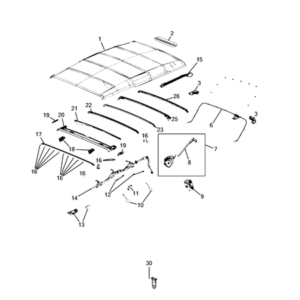 Jeep Renegade 2015-Present Accesory For Panels Rear Door Ornament