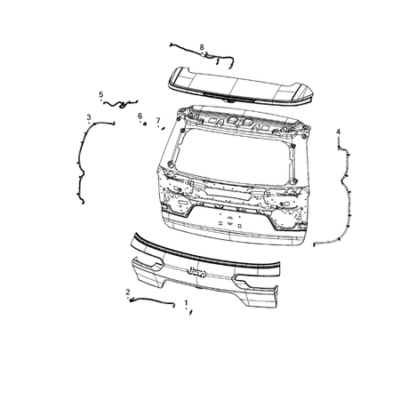 Jeep Grand Cherokee 2021-Present Wiper And Washer System Pipe