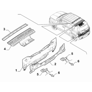 Jeep Renegade 2015-Present Accesory For Panels Rear Door Grill