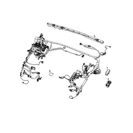 Jeep Wrangler 2018-Present Wiring, Headlamp To Dash Nut