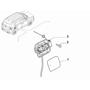 Jeep Avenger 2023-Present Outer Trim Mouldings Moulding