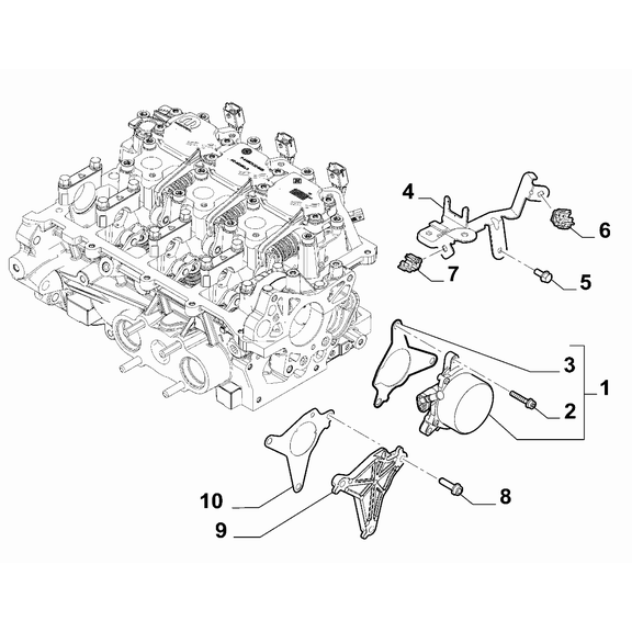 Jeep Renegade 2015-Present Brake Vacuum System Screw And Washerassy