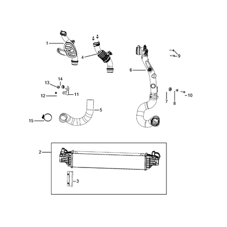 Jeep Compass 2017-Present Radiator And Related Parts; Charge Air Cooler Screw