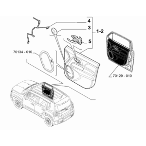 Jeep Wrangler 2018-Present Hood And Hood Release Seal Gasket