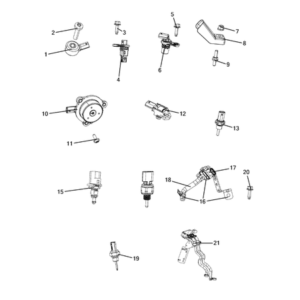 Jeep Grand Cherokee 2021-Present Power Distribution, Fuse Block, Junction Block, Relays And Fuses Electric Cable