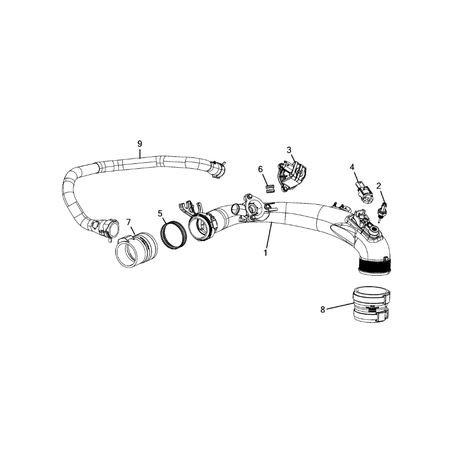 Jeep Wrangler 2018-Present Radiator And Related Parts; Charge Air Cooler Sensor