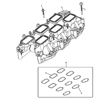 Jeep Cherokee 2014-2018 Manifolds And Vacuum Fittings Screw