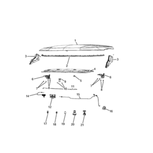 Jeep Wrangler 2018-Present Hood And Hood Release Seal Gasket