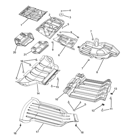 Jeep Grand Cherokee 2011-2020 Under Body Protection Screw