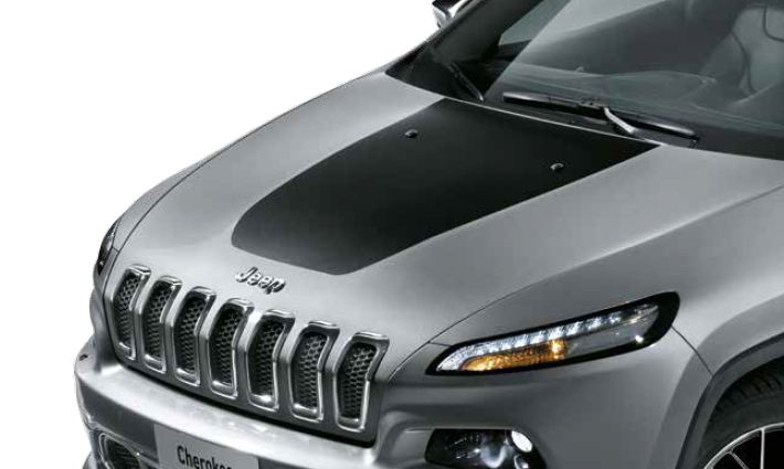 Cherokee 2014-2018 Hood Decal – Matt Black