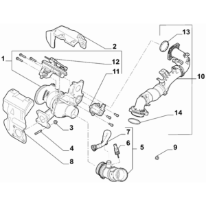 Jeep Compass 2017-Present Manifolds And Vacuum Fittings Exhaust Manifold